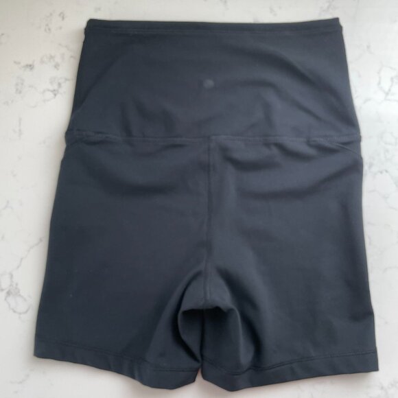 Yogalicious Lux Edge Cruiser Super Hi Rise Poly Blend Athletic Shorts Black Sz S - Picture 4 of 8